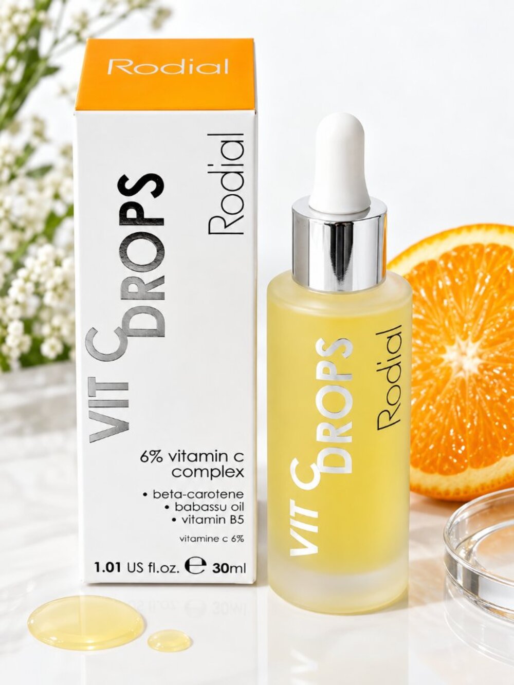Rodial Vit C Drops 6% Vitamin C Complex Brightening Face Serum 30ml